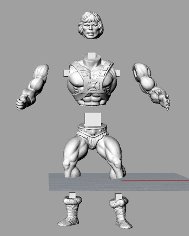 He-Man, figura articolata da assemblare